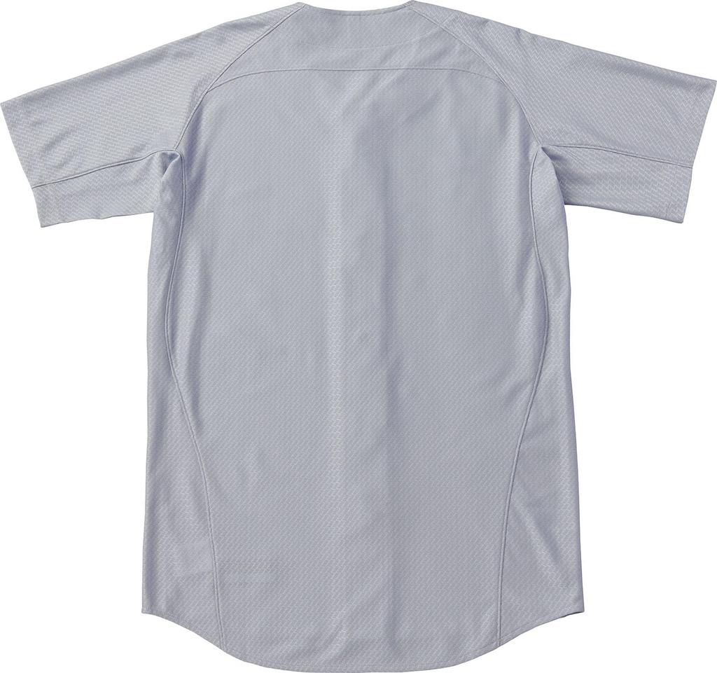 ZETT Baseball Pro Status Uniform Full Open Silver Size BU517 Top, Shirt, Style, (1300), L,