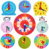 Montessori Children's Clock Toys Cognitive Digital Time Fun Learning Games Clocks Early Learning Educational Toys for Children