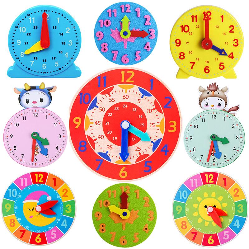 Montessori Children's Clock Toys Cognitive Digital Time Fun Learning Games Clocks Early Learning Educational Toys for Children