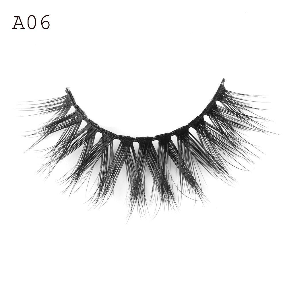 Attractive Beauty Makeup Handmade Voluminous Cilia False Eyelashes Wispy Lashes Extension Tools
