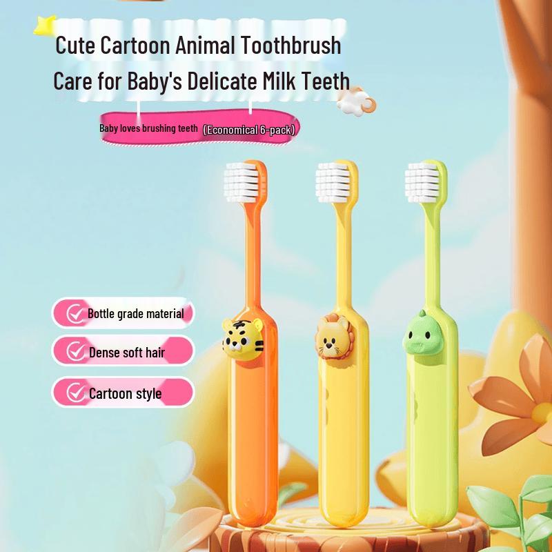 Canuo Cute Cartoon Kids Soft Bristle Toothbrush