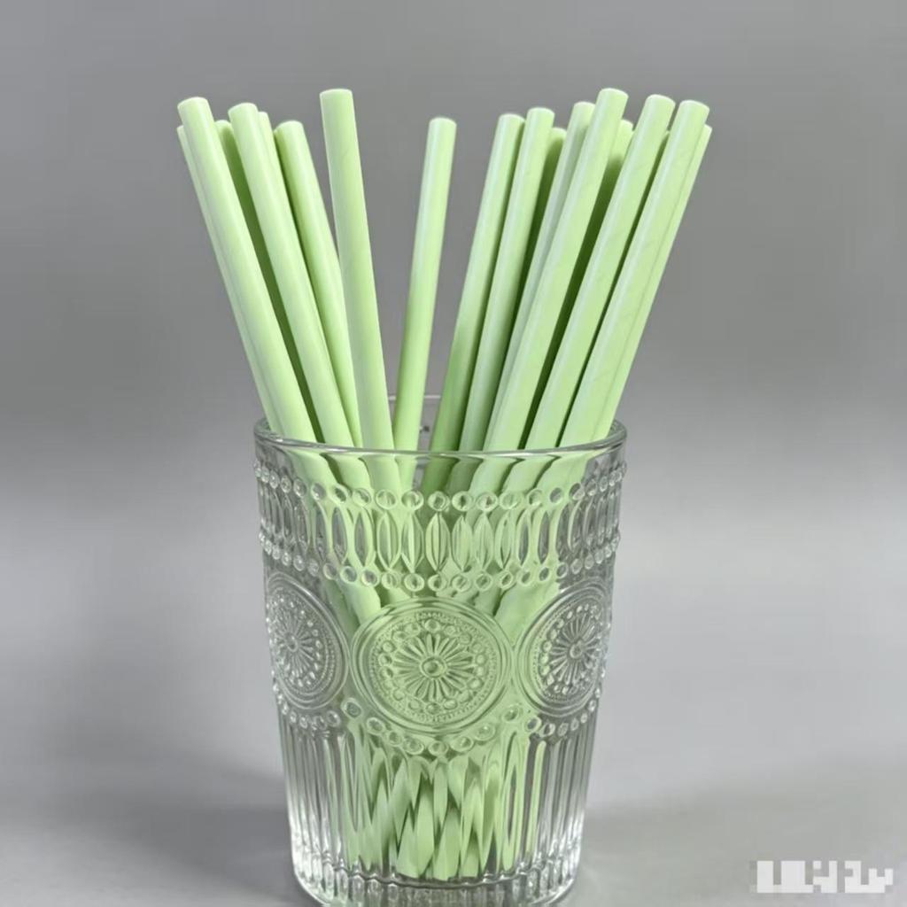 Individually Wrapped Biodegradable Striped Paper Straws