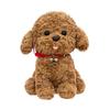 The New Cartoon Clock Puppy Plush Toy Simulates The Teddy Dog Dolls of Girls and Children To Comfort The Dolls