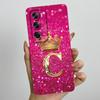 For OPPO Reno 12 Pro 5G Case Crown Letters Liquid Silicone Phone Cover For OPPO Reno12 Reno 12 12Pro Coque CPH2625 CPH2629 Funda