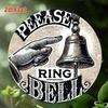 Vintage Aluminum Please Ring Bell Retro Metal Wall Plaque Home Garage Cafe Bar Restaurant Halloween Gift
