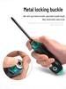 Phillips & Flathead Dual-Use Retractable Ratchet Screwdriver Set with Torx and Double-Headed Design