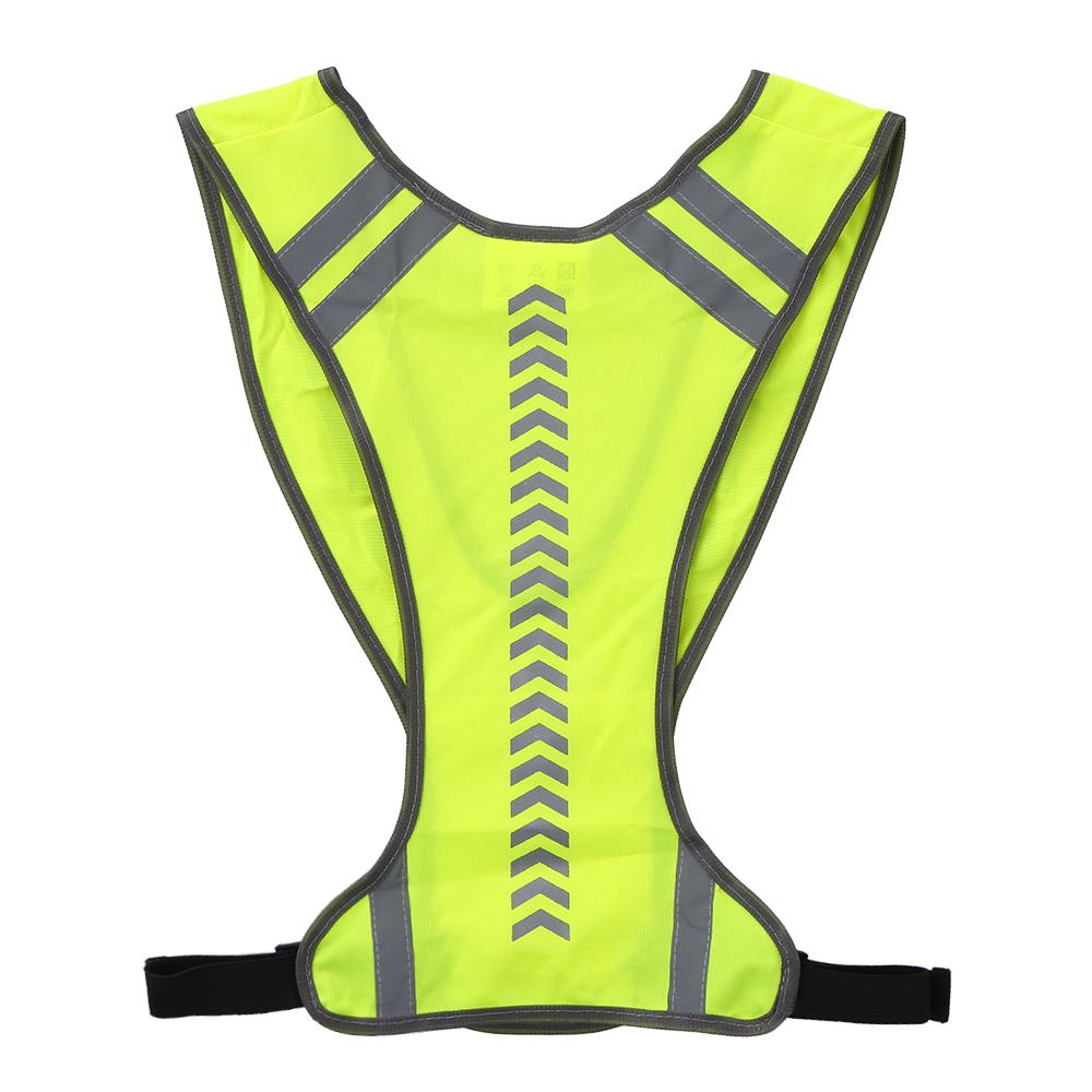 High Visibility Safety Vest Outdoor Sports Running Cycle Reflective Vest with Pocket