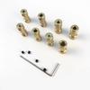 2mm–6mm Miniature Brass Rigid Coupling – Motor Shaft Transmission Connector for DIY Robotics & RC Models