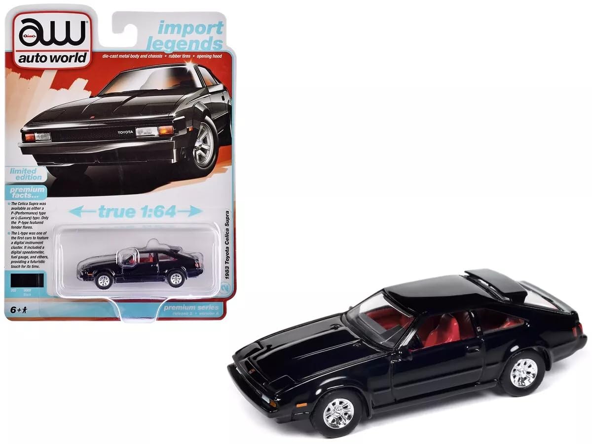 

autoworld Toyota Celica Supra 70 1983 Черный Celica Supra Autoworld Миниатюрная модель 1/64 [Б/у] чёрный