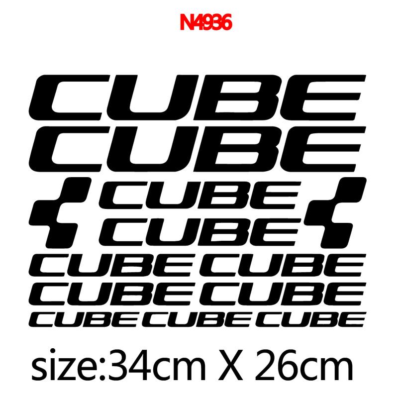 Autocollants Cadre de Vélo CUBE Autocollant de Vélo Accessoires Autocollant Vinyle Carrosserie Vélo de Route Cube