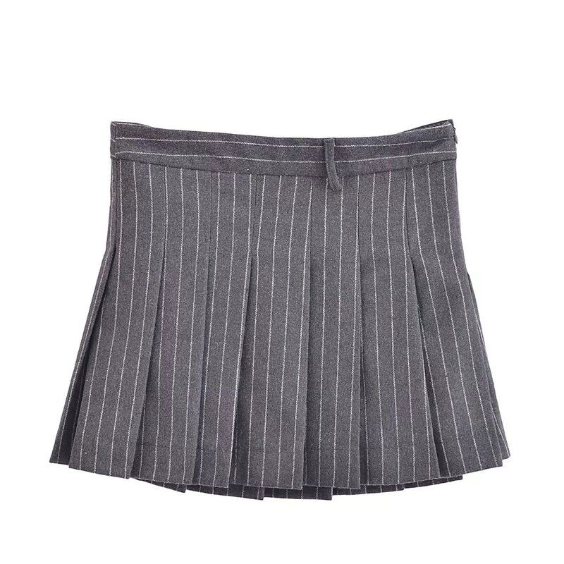 

Модный стиль Новое поступление Женский костюм в полоску из смесовой шерсти Верхняя одежда Юбка с высокой талией 2121758 837 Skirt L