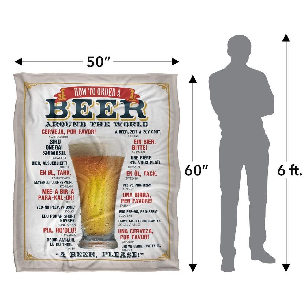 Retrorocket Studio Beer Around The World Silky Supersoft Blanket