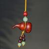 Key Charms Sandalwood Gourd Keychain Chinese Style Gourd Car Keychain  Decoration