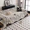 Flower Thicken Chenille Sofa Cover Sofa Blanket Cushion Anti-Cat Scratch Washable Blanket Sofa Towel Suitable for Bed and Sofa