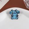 Cute Dog Enamel Pins Custom Blue Feet Cartoon Animation Brooches Lapel Badges Clothes Animal Jewelry Gift for Kids Friends