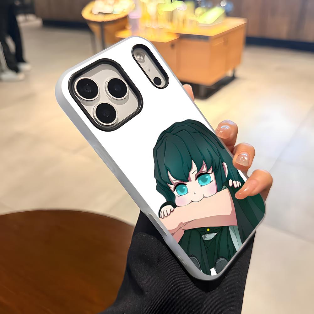 Anime Muichiro Tokito Phone Case For IPhone 17 Air 16 E 15 14 Plus 13 12 11 Pro Max Jelly 2 In 1 Protective Case