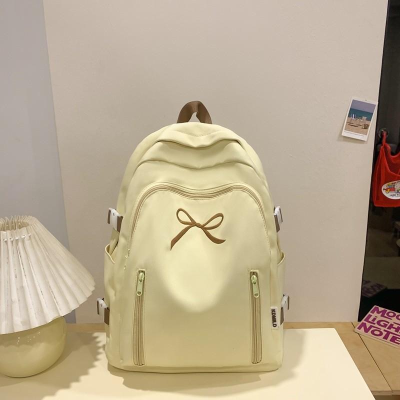 Nylon School Backpack With Comfortable Shoulder Straps For College Students