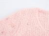 2024 Winter Women's Rhinestone V-Neck Fuzzy Knit Pullover Sweater