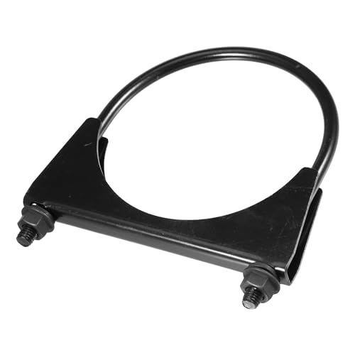

Partuto 1 шт. 4,02 Универсальный U-образный хомут для выхлопной трубы - Хомут для глушителя автомобиля - Нержавеющая сталь черный