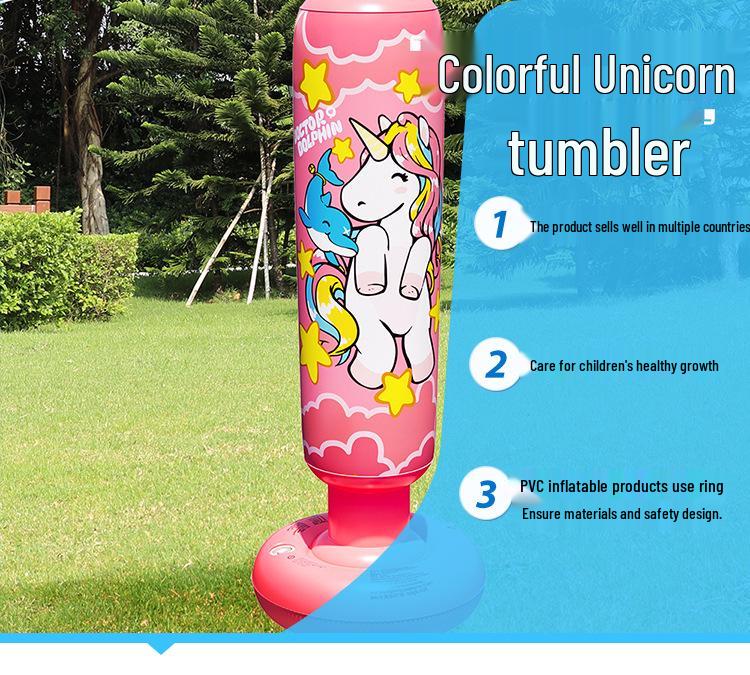 Inflatable Punching Bag for Kids and Adults - Sanda Training, Boxing, and Home Venting Toy