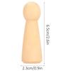 20pcs Wooden Peg Dolls Hand Painting Set DIY Crafts Toy Home Decor Art Gift