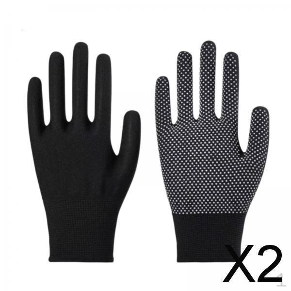 

2x Рабочие перчатки, с полными пальцами, для кемпинга, садоводства, нейлоновые, для скалолазания, противоскользящие