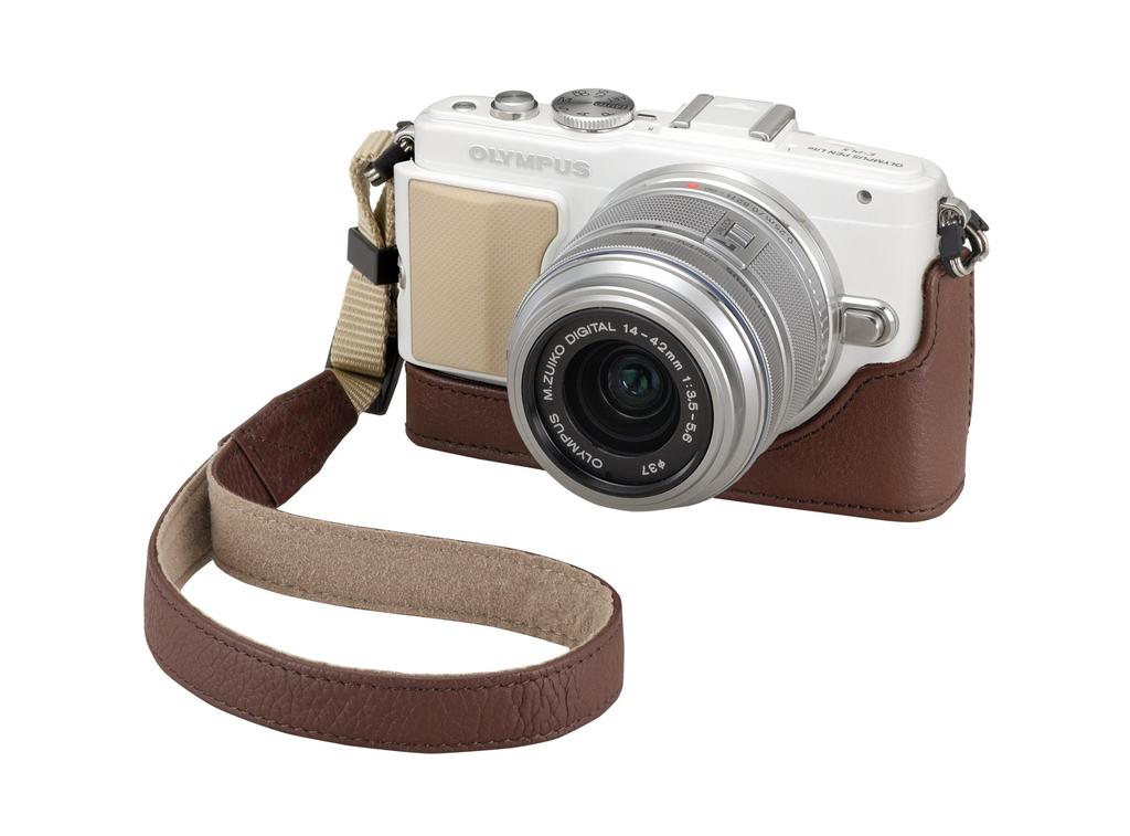 OLYMPUS Body Jacke für PEN E-PL6E-PL5E-PM2, Braun, CS-38B BRW