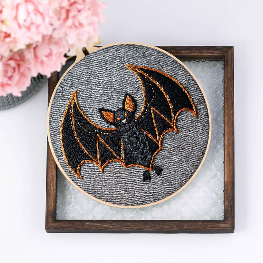 4pcs Embroidery Starter Kit with Embroidery Hoop Needles Threads Instruction Embroidery Kit Cross Stitch Starter Kit for Adults