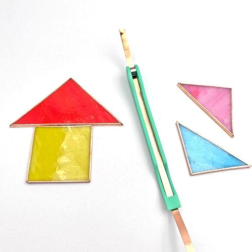 Copper Foil Wrapping Tool, Stained Glass Hand Foil Tool | Stained Glass Hand Foiler Copper, Stainless Steel Hand Foiler Roller Upgraded Hand Foiler fo