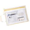 A4 Transparent Mesh File Bag - Exam Pencil Case & Ticket Holder with Zipper