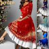 Fashion Autumn Winter Long Sleeve V-Neck Casual Dresses