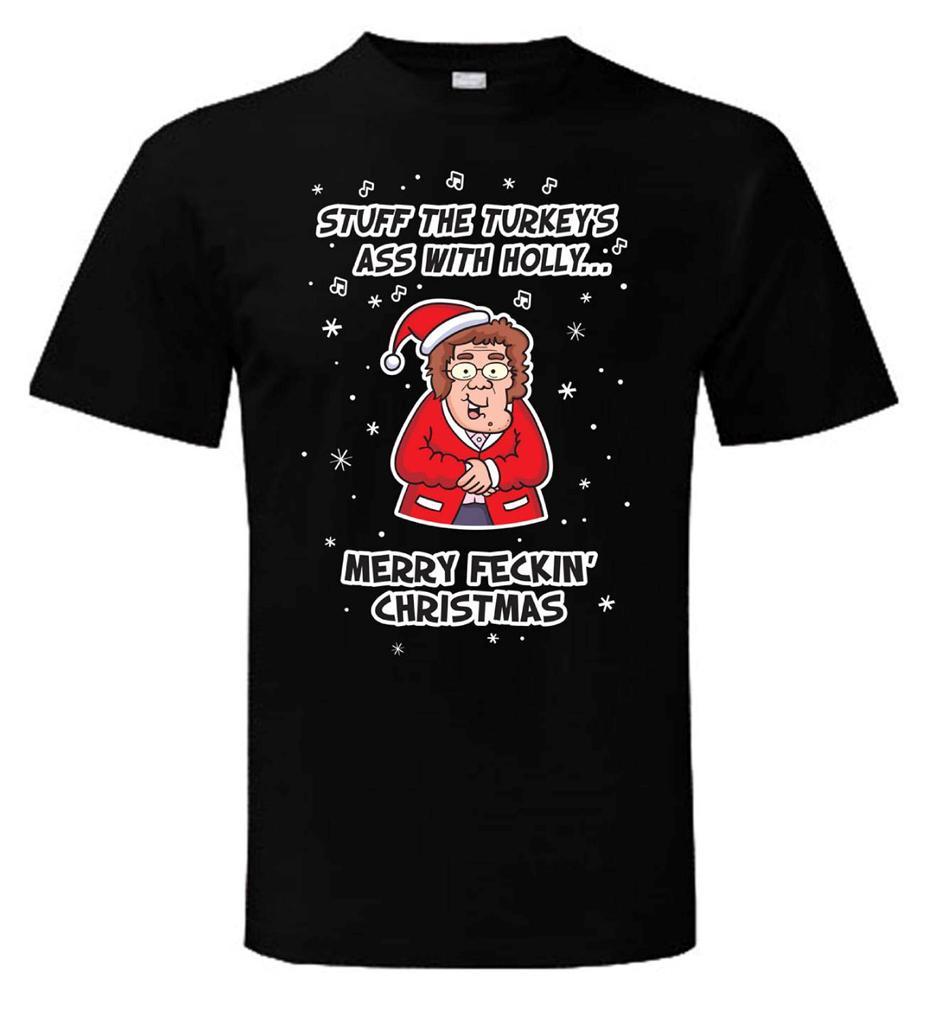 Mrs Browns Jungen Puten Arsch Weihnachten T shirt Lustig Geschenk M