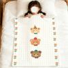 Cute Bear Birthday Art Cartoon kid soft warm plush blanket for dorm sofa living room pet hogar bedroom gift nap home Flannel