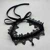 Sexy Lace Bowknot Choker Necklace for Women Gothic Collar Vintage Elegant Black Wired Short Chain Fashion Jewelry