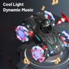 Remote Control Stunt Car with Pojection Light Music 2.4GHz 360 Degrees  Rotating Remote Control Car One