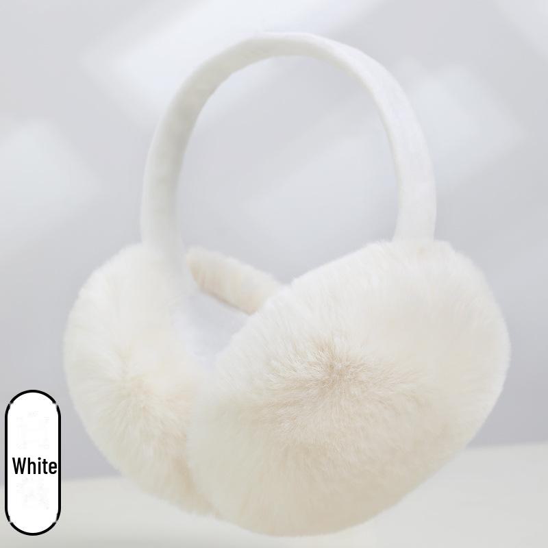 Ruiya Foldable Plush Velvet Earmuffs for Winter - Warm, Cold-Proof, Antifreeze Ear Warmers for Women and Students