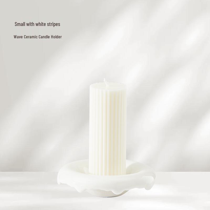 Smokeless White Retro Scented Candle for Weddings & Home Decor