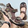 Sommer Übergröße Echtes Leder Herren Sandalen Sommer Herren Strand Sandalen Outdoor Sandalen für Herren