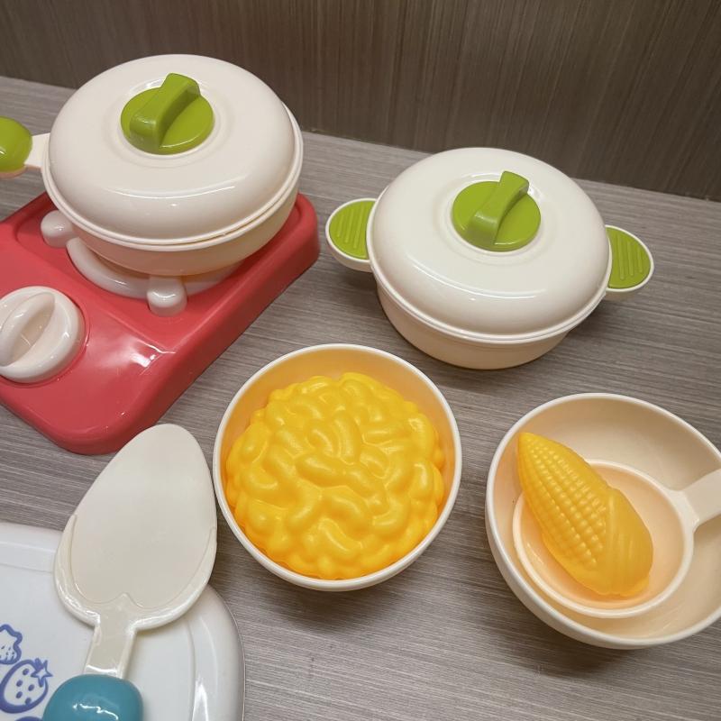 Set di 18 Pezzi Giocattoli da Cucina per Bambini Pentole Giocattoli da Cucina Frutta da Tagliare Giocattoli da Fingere Regalo di Natale