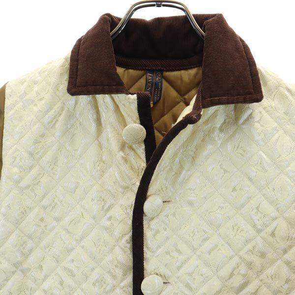 LAVENHAM made in Japan Steppjacke 36 Braun Schnürung vorne Damen Gebraucht