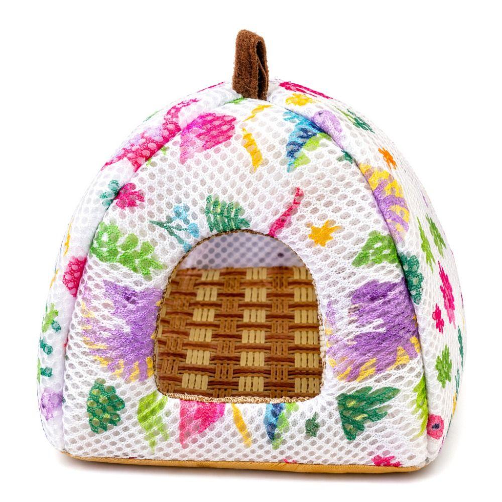 Breathable Small Pet Bed Arched Door Cooling Pet Hideout Lightweight Mesh Shelter Cage Decor