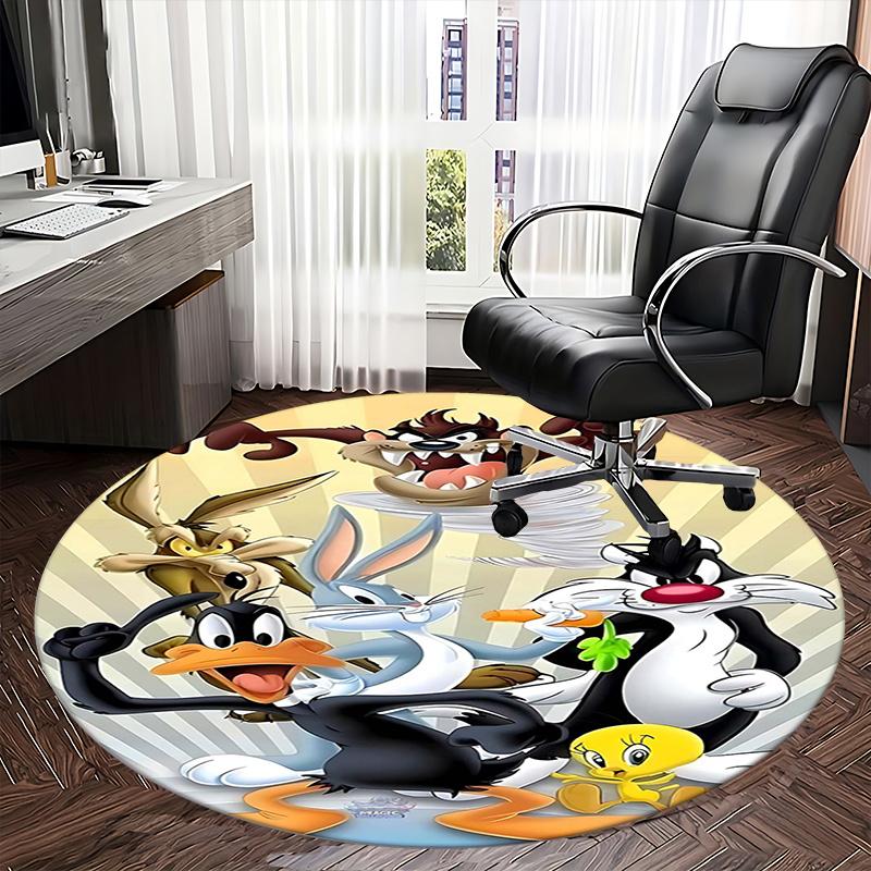Looney Tunes, Chair mat Round Rug Office carpet, Non slip, Suitable for Living Rooms, Bedrooms,Decor1205736a