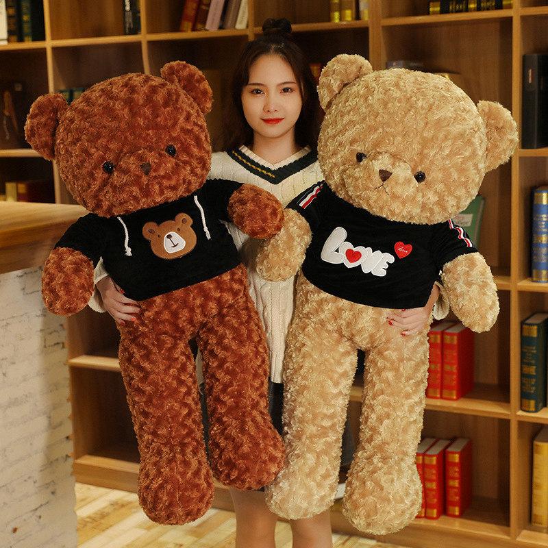 Clothes Teddy Bear Doll Plush Teddy Bear Sweater Hug Bear Doll Girl Soothing Ragdoll