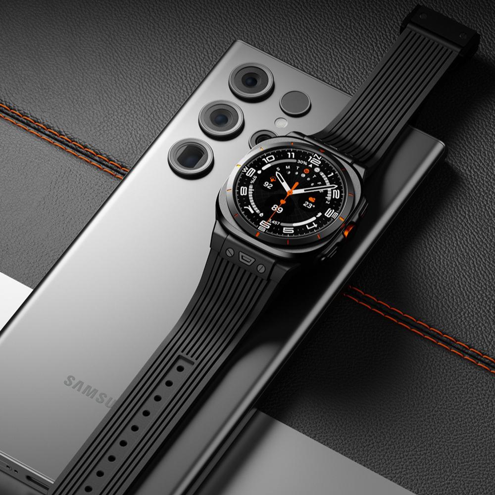 Sport Band For Samsung Galaxy Watch Ultra 2025 Stainless Steel Buckle Men's Luxury Band for Samsung Galaxy Watch 7 Ultra 47mm Band