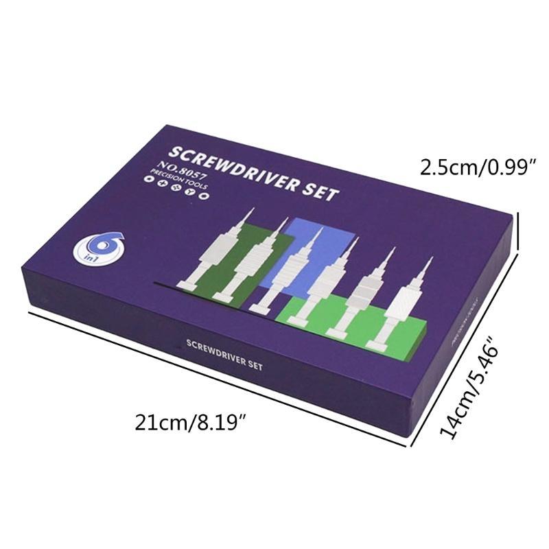 6Pcs Small Screwdriver Set Mini Screwdriver Set Precisions Eyeglasses Watches Electronics Computer Repair Tool