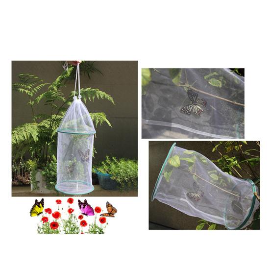 Butterfly Experiment Cage Handheld Easy Storage Folding Breathable Transparent Feeding Portable Observation