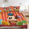3pcs set Mickey Mouse1pc of quilt cover+2pcs of pillowcase, no core, print bedding, All Seasons Bedroom Setting038
