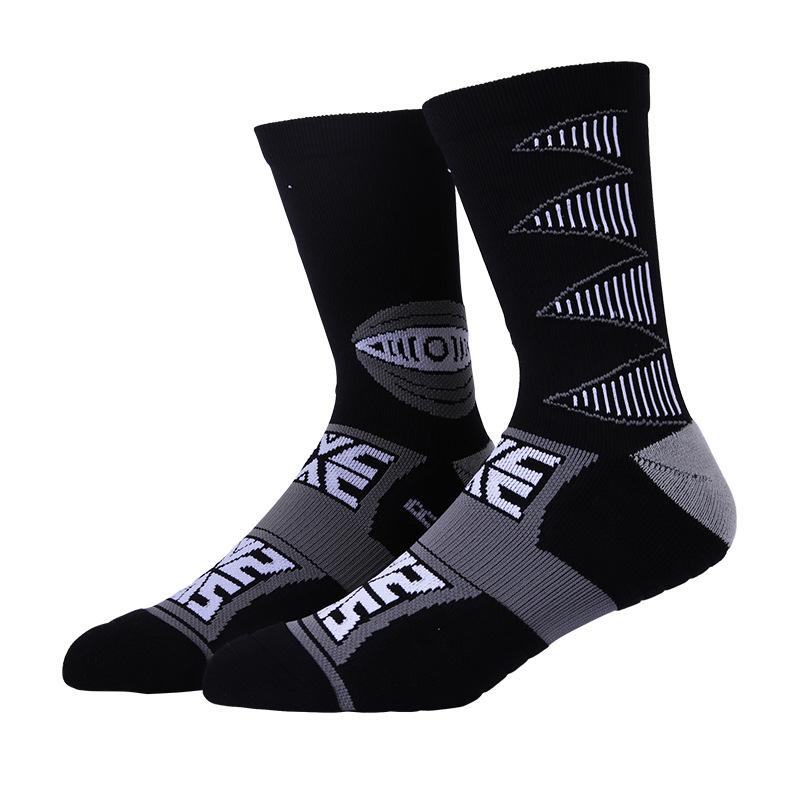 

Спортивные баскетбольные носки для экипажа, элитные толстые дышащие хлопковые носки с мягкой подкладкой для бега, пешего туризма, катания на лыжах, компрессионные носки для мужчин и женщин US 6-12 EU38-45