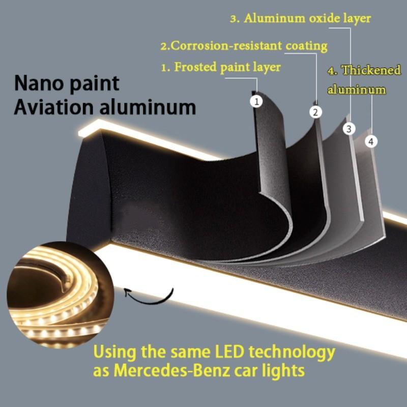 120CM Household Minimalist LED Chandelier 3 Lighting Modes Electric Ceiling Lamp Remote Control Dining Room Pendant Light