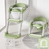 Foldable Children's Toilet Ladder with Backrest